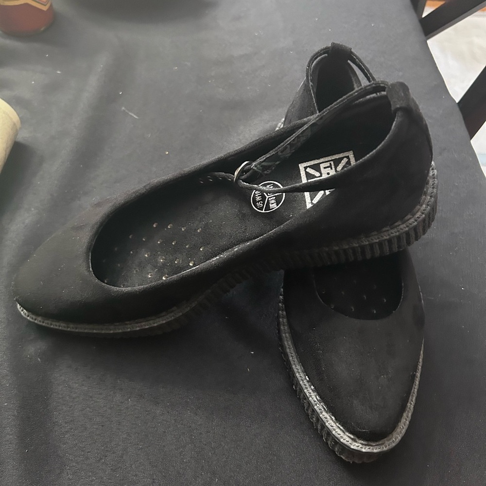 TUK suede ballet creepers